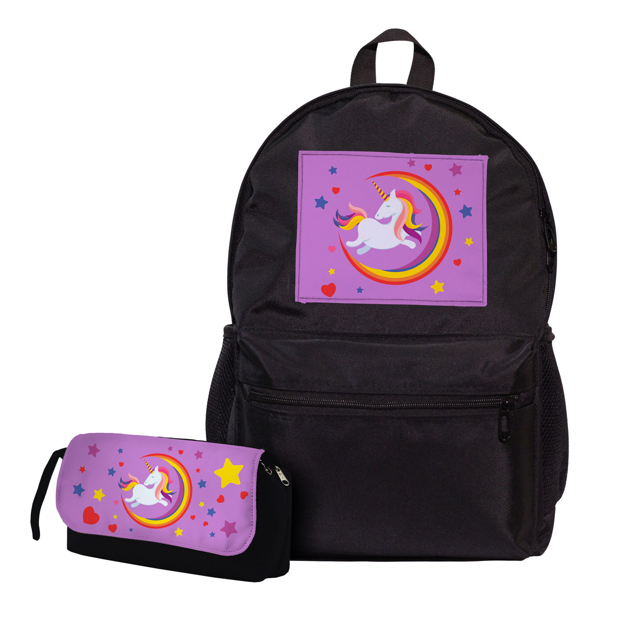 کوله پشتی طرح تکشاخ کد unicorn01 به همراه جامدادی