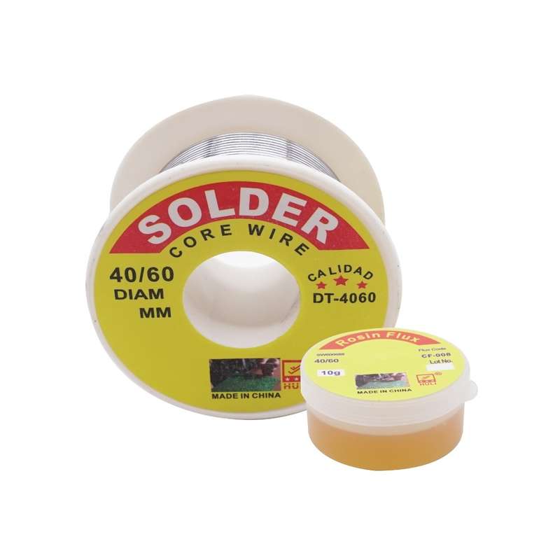 سیم لحیم مدل DT-4060 به همراه روغن لحیم سیم لحیم مدل DT-4060 به همراه روغن لحیم