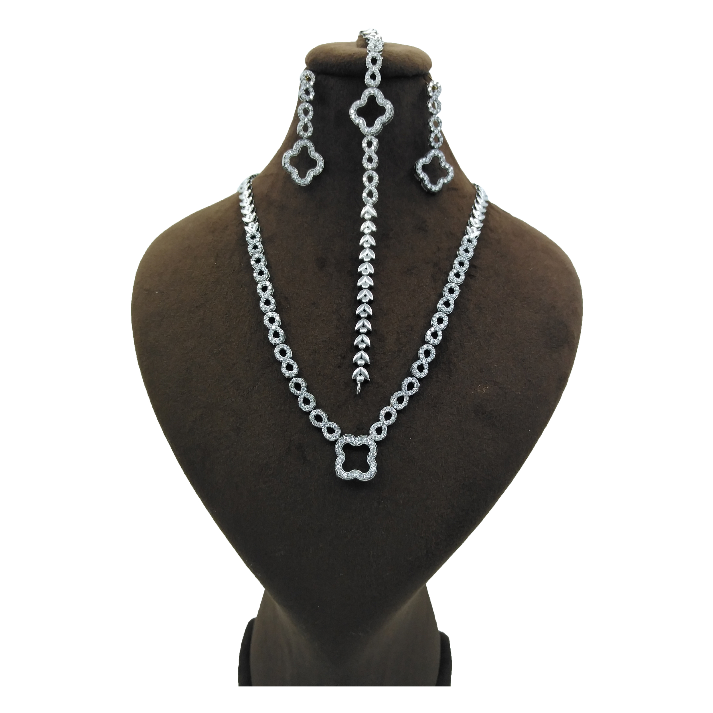 نیم ست نقره زنانه کد 4040