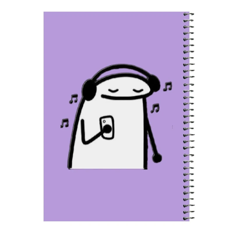 دفتر مشق 80 برگ اس جی مدل استیکر و موزیک     