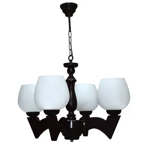 لوستر چهار شعله چشمه نور کد G700/4-BR