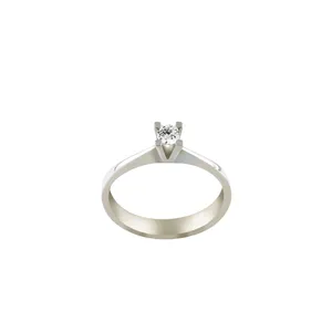 انگشتر طلا 18 عیار زنانه جواهری سروری مدل 9412