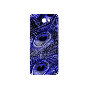 MAHOOT Purple Feather Cover Sticker for Samsung Galaxy J7 Prime