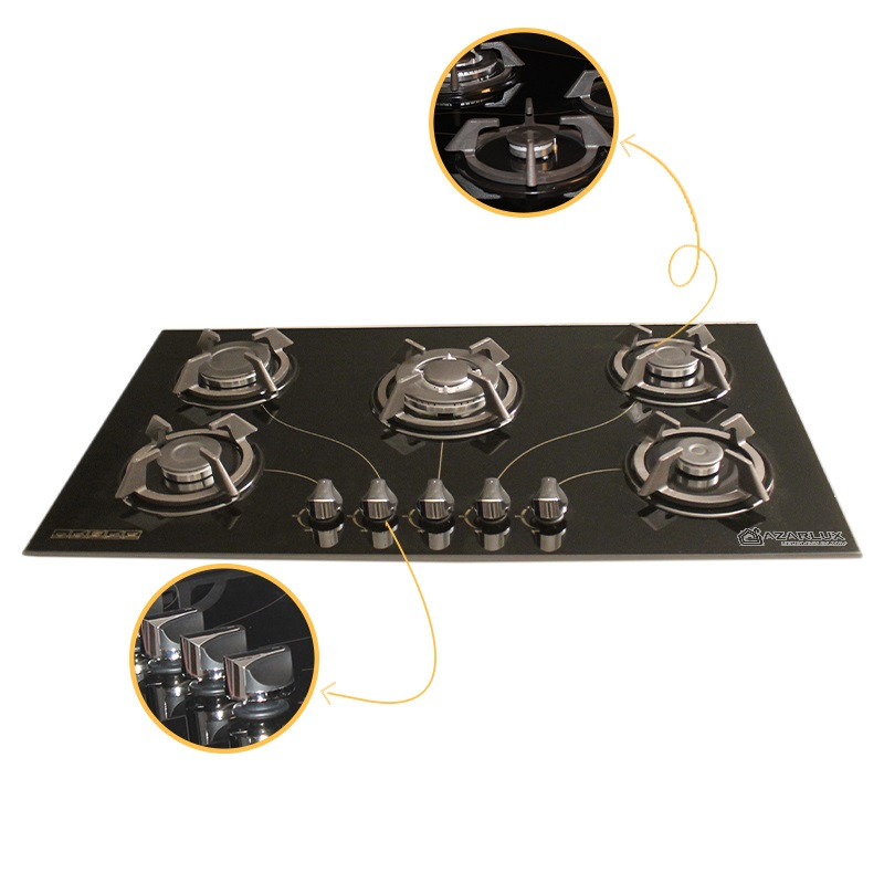 اجاق گاز صفحه ای آذرلوکس مدل G05NE-C5B
