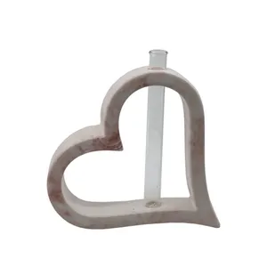 گلدان مدل پودر سنگی طرح قلب