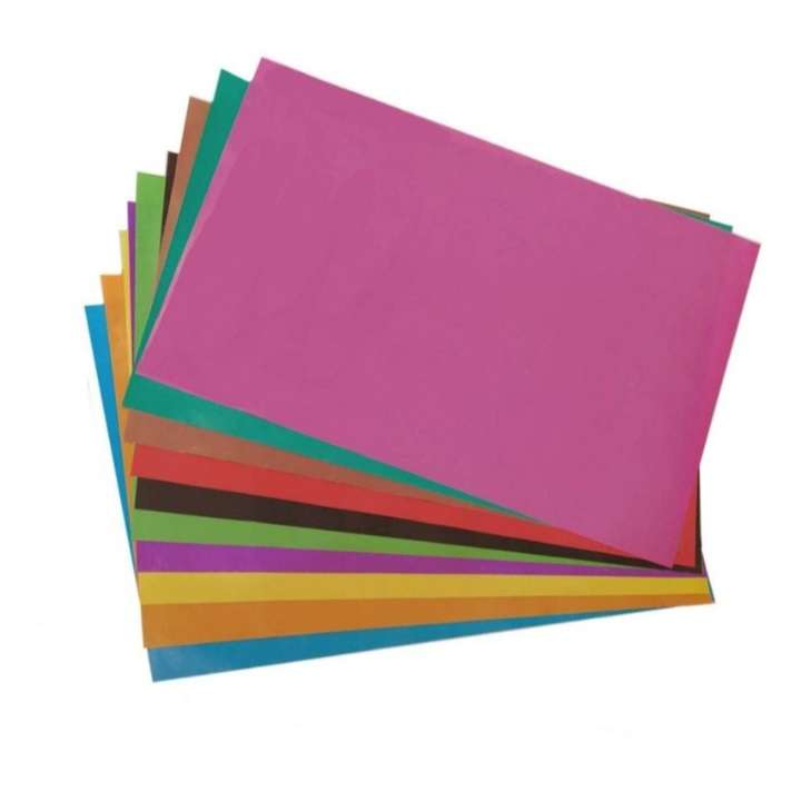کاغذ رنگی مدل رنگین کمان بسته 10 عددی