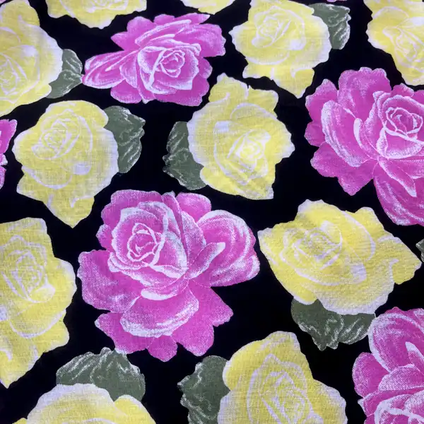 پارچه لباس مدل نخی گلدار کد 9234