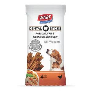  تشویقی سگ وارف مدل Dental Sticks Chicken وزن 70 گرم