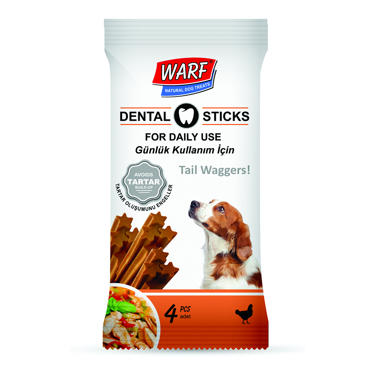 نقد و بررسی تشویقی سگ وارف مدل Dental Sticks Chicken وزن 70 گرم توسط خریداران