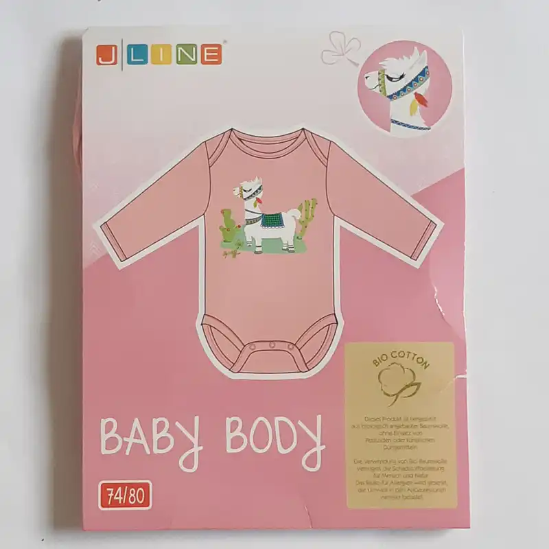 بادی آستین بلند نوزادی جلین مدل shsha28