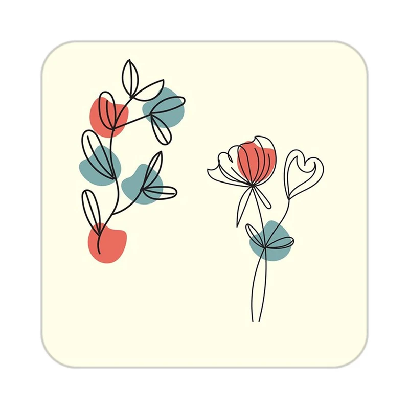 زیر لیوانی کاکتی طرح عاشقانه مدل mp40965