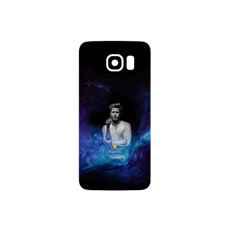 برچسب پوششی ماهوت مدل Brad Pitt مناسب برای گوشی موبایل سامسونگ Galaxy S6