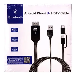 کابل تبدیل Micro usb و TYPE-C به HDMI مدل A5611 طول 1 متر