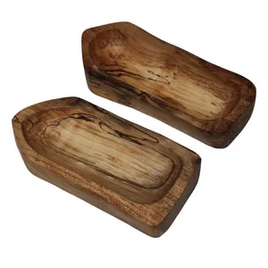 ظرف سرو چوبی مدل افرا کد Set005 A مجموعه دو عددی