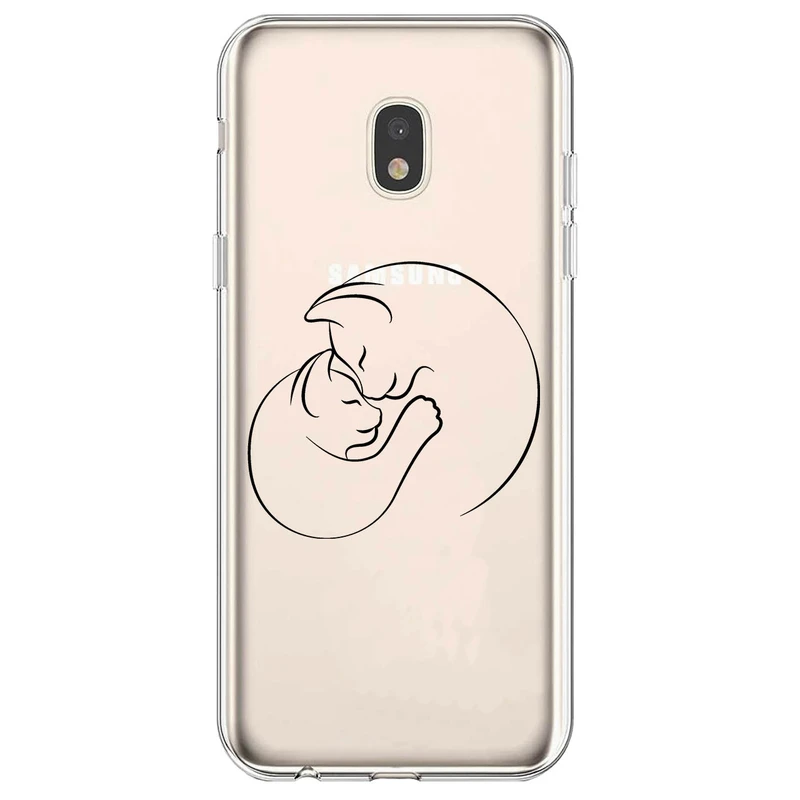 کاور مگافون طرح گربه مدل C61-B مناسب برای گوشی موبایل سامسونگ Galaxy J7 Pro / J730