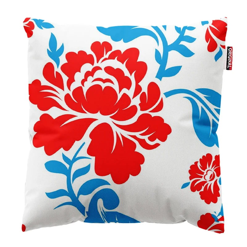  کوسن پاد آفرین طرح گل کد 3844 سایز 30*30 سانتی متر