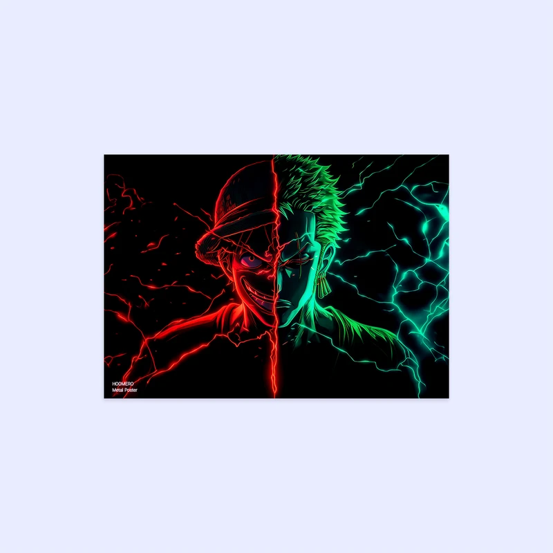 پوستر هومرو مدل فلزی طرح انیمه وان پیس کد PS1344