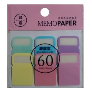 نقد و بررسی کاغذ یادداشت چسب دار مدل MEMOPAPER کد 02 KK مجموعه 6 عددی توسط خریداران