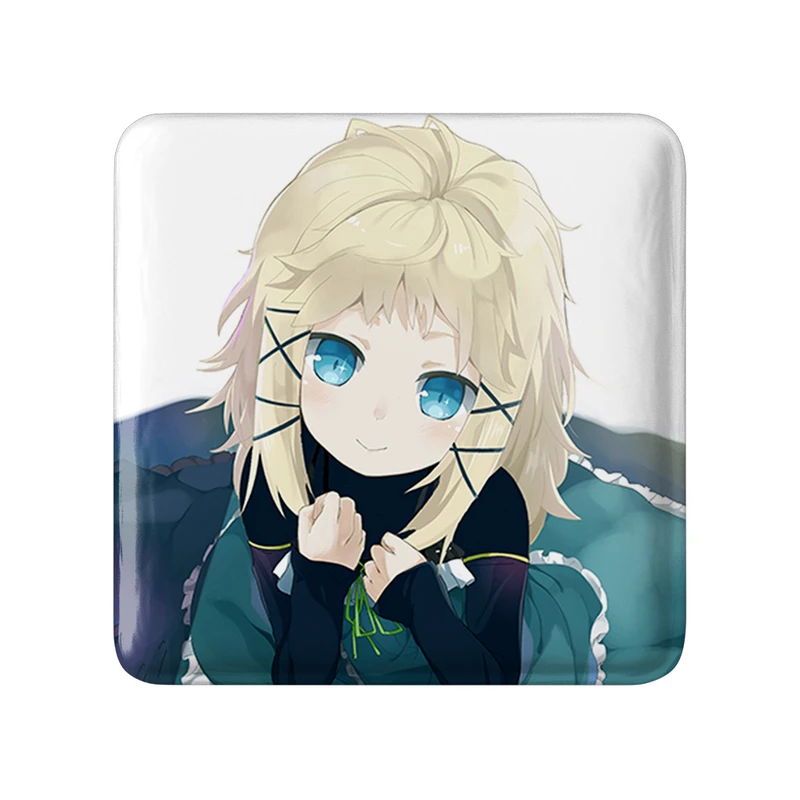 پیکسل خندالو طرح تینا انیمه گلوله سیاه مدل مربعی کد 35813