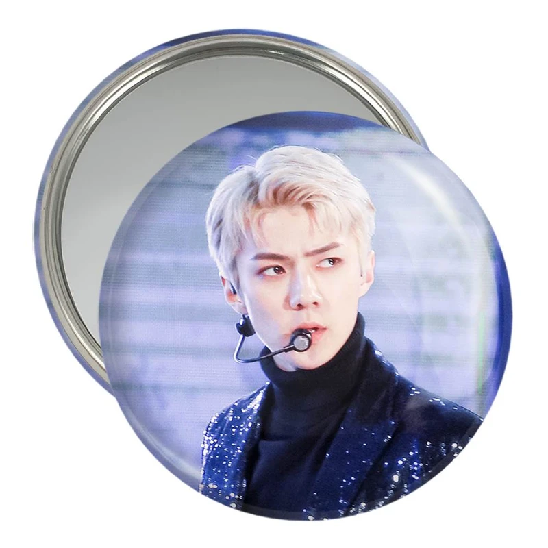 آینه جیبی خندالو مدل سهون گروه اکسو EXO  کد 13457