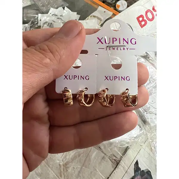 گوشواره زنانه ژوپینگ مدل حلقه ای کد 154542