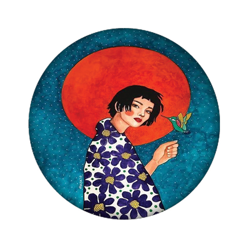 استیکر تزئینی موبایل مدل دختر کد 3826