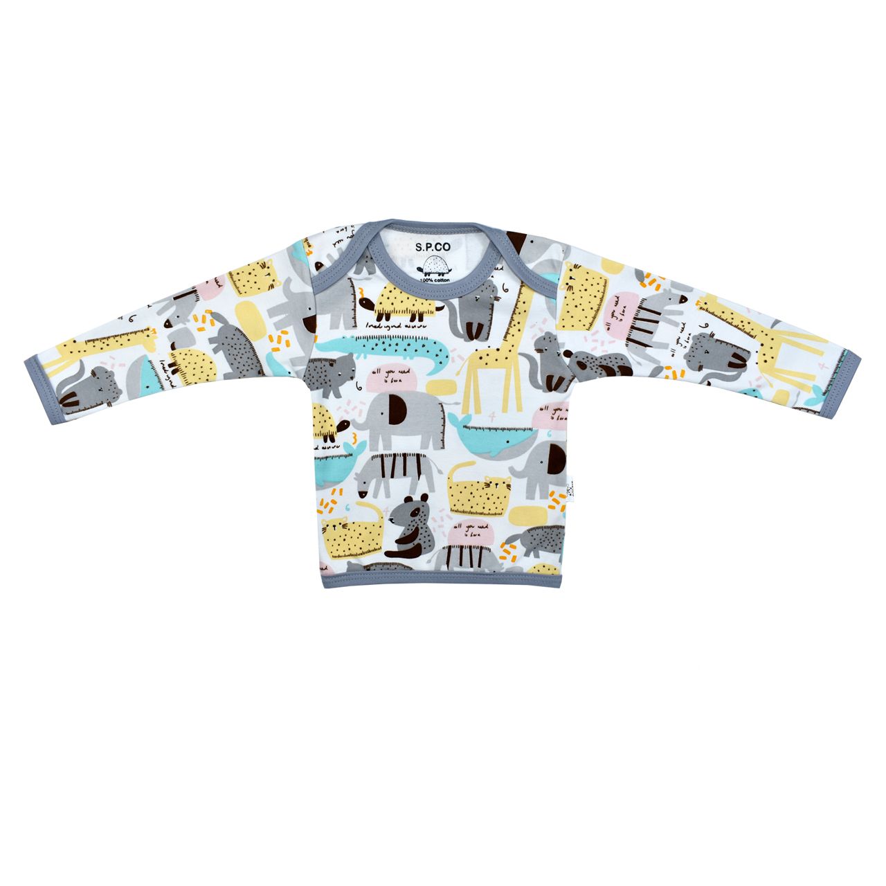 ست تی شرت و شلوار نوزادی اسپیکو مدل zoo کد 1 -  - 4