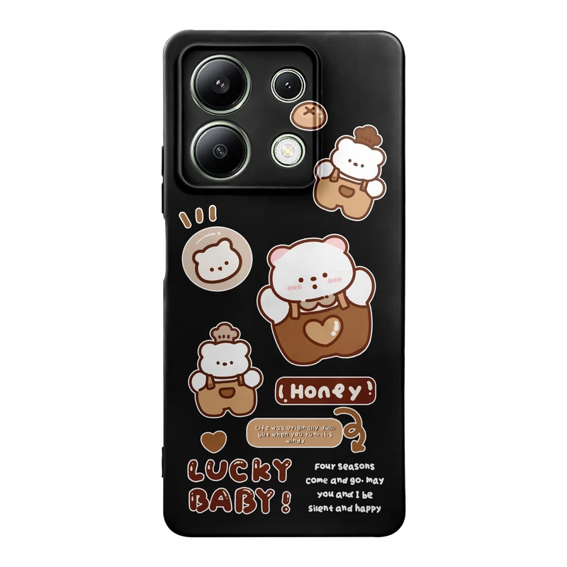 کاور قاب گارد طرح خرس تپل کد a8741 مناسب برای گوشی موبایل شیائومی Redmi Note 13 4G