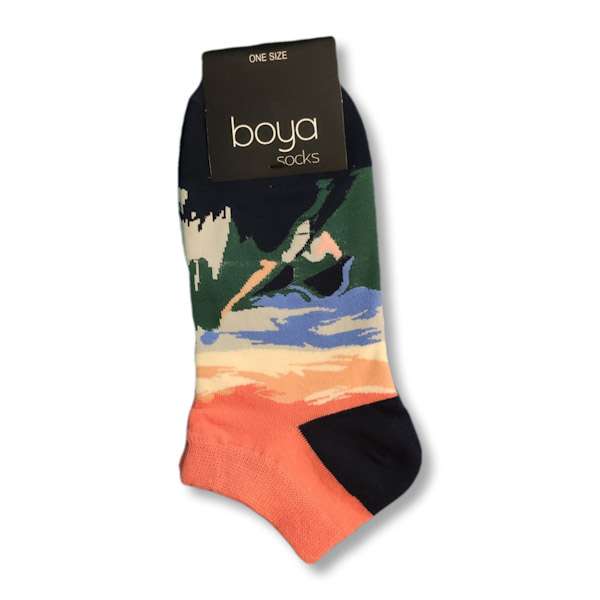 جوراب مدل فانتزی آبرنگ