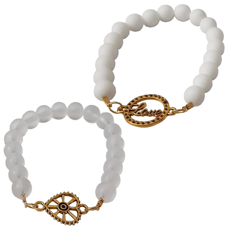 دستبند دخترانه کد SB4 مجموعه 2 عددی