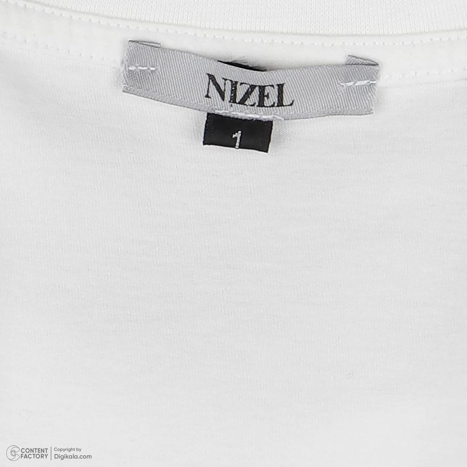 تی شرت آستین کوتاه زنانه نیزل مدل 0614-001 رنگ سفید -  - 2