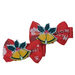 گیره مو زنانه مدل کریسمس زنگوله مجموعه دو عددی