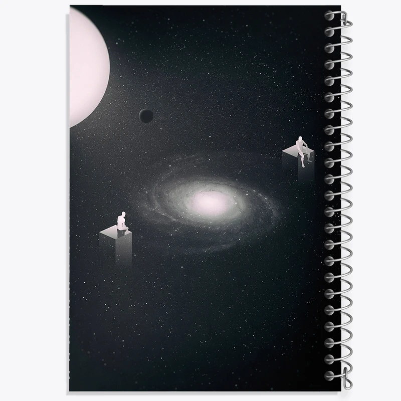 دفتر ژورنال نویسی 50 برگ خندالو مدل نقطه ای طرح فضایی کد F97