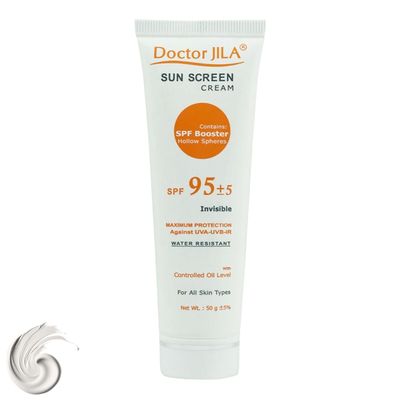 کرم ضدآفتاب دکتر ژیلا مدل Invisible با SPF95، حجم 50میلی‌لیتر