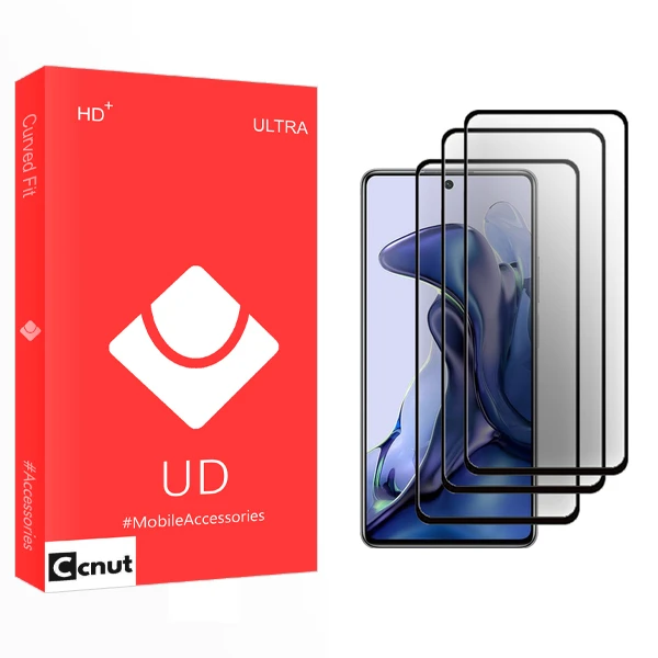 محافظ صفحه نمایش سرامیکی کوکونات مدل UD Ultra مناسب برای گوشی موبایل شیائومی 11T 5G 21081111RG بسته سه عددی