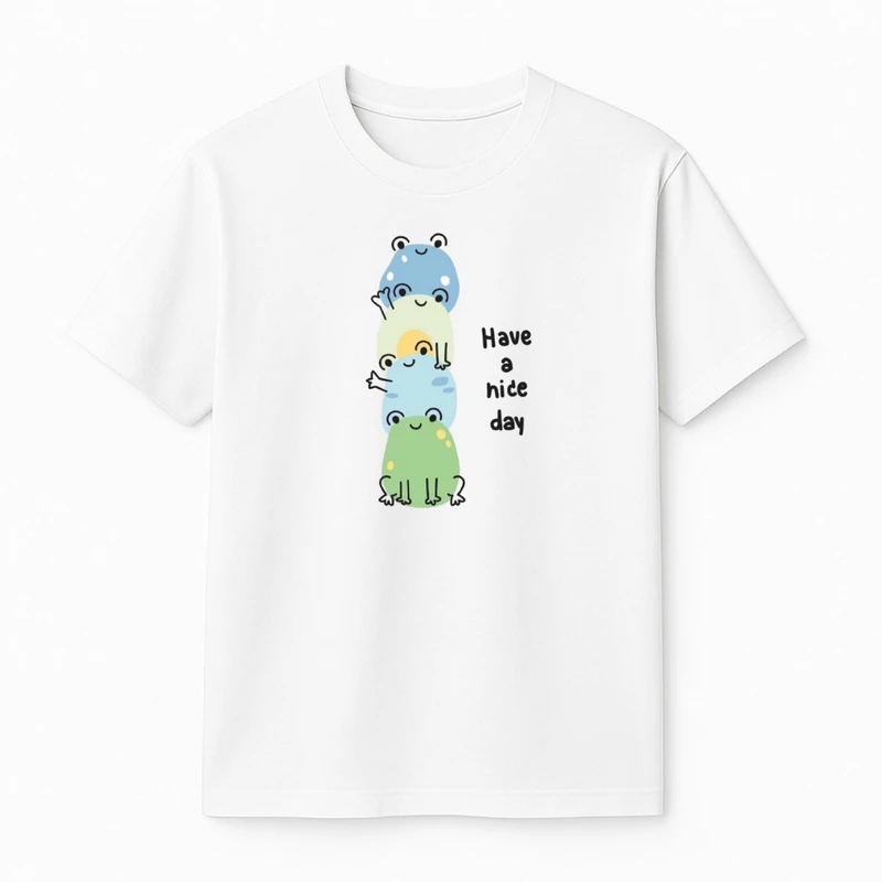 تی‌شرت آستین کوتاه پسرانه مدل قورباغه ها کد v1 