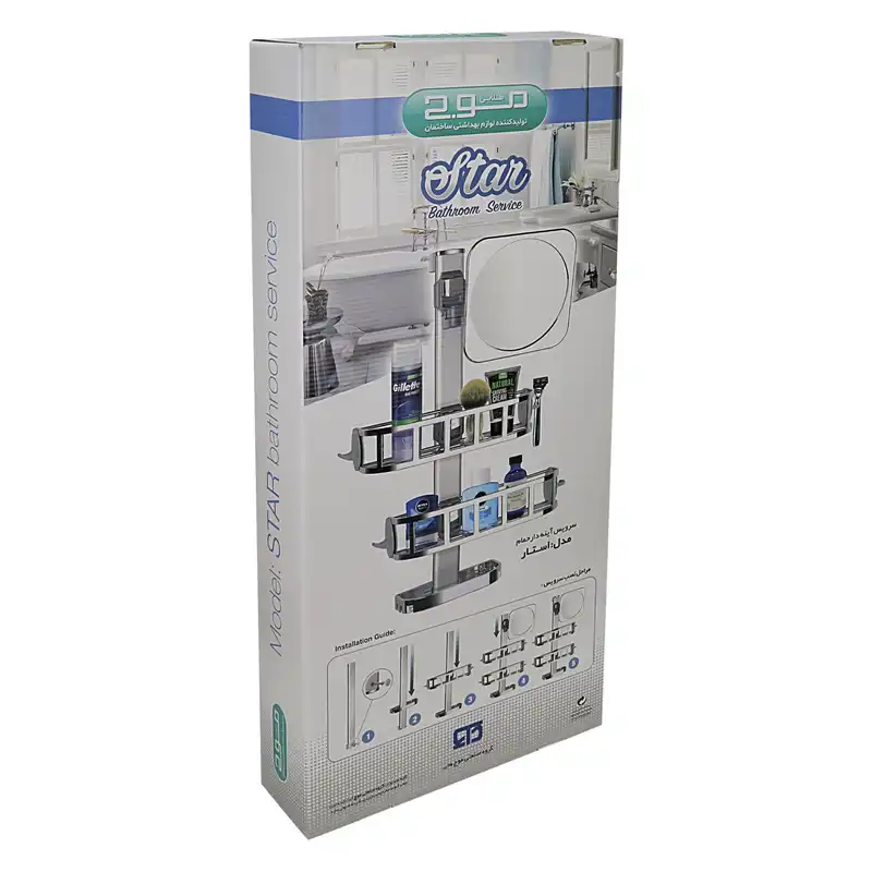 قفسه حمام موج مدل استار