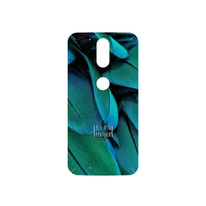 MAHOOT Green Feather Cover Sticker for Motorola Moto G4
