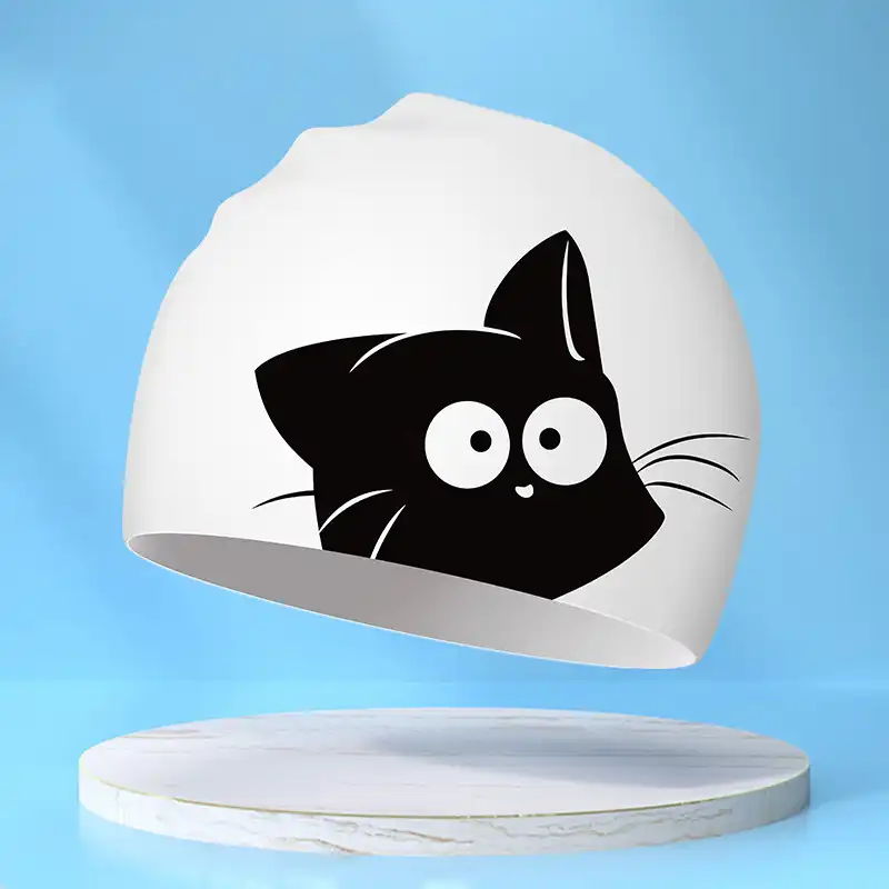 کلاه شنا طرح گربه مدل SY-402