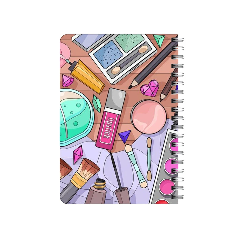 دفترچه یادداشت بامبیلیپ مدل چوبی طرح وسایل میکاپ کد 4942092