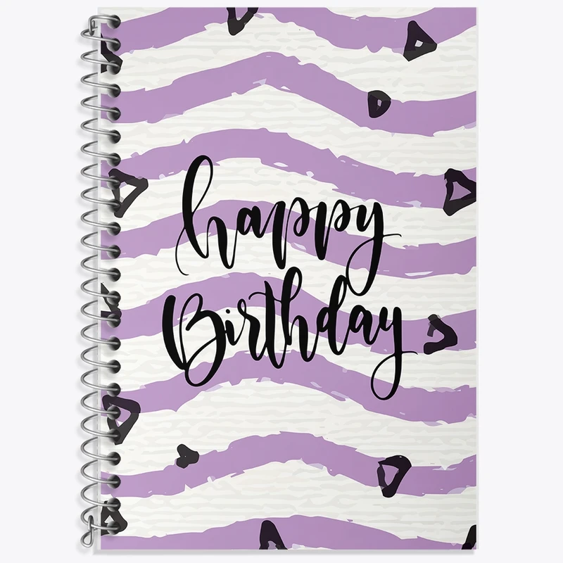 دفتر لغت 50 برگ خندالو طرح تولدت مبارک کد F2323