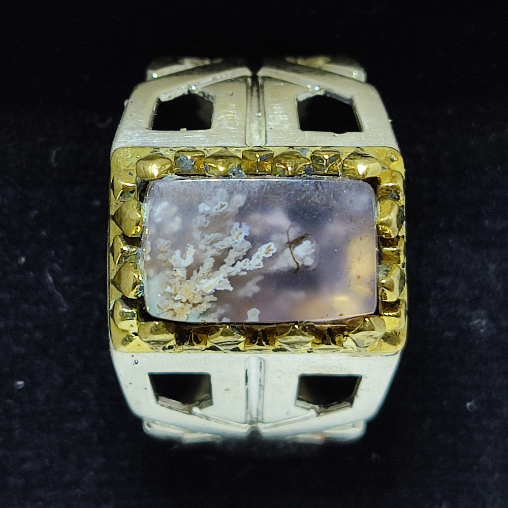 انگشتر نقره مردانه مدل شجر بهاری مدل STAR 270