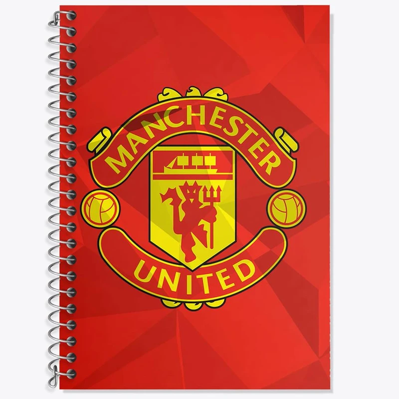دفتر زبان 50 برگ خندالو مدل سه خط طرح باشگاه منچستر یونایتد کد 26505