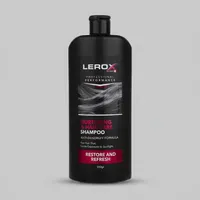 شامپو مو تقویت&zwnj;کننده مو لروکس مخصوص موهای آسیب&zwnj;دیده و خشک، وزن 550 گرم مدل Nurturing & Hair Care، ترمیم&zwnj;کننده، براق&zwnj;کننده، برطرف&zwnj;کننده وز مو، الکتریسیته مو و لطافت&zwnj;بخش با عصاره جلبک گالبنا