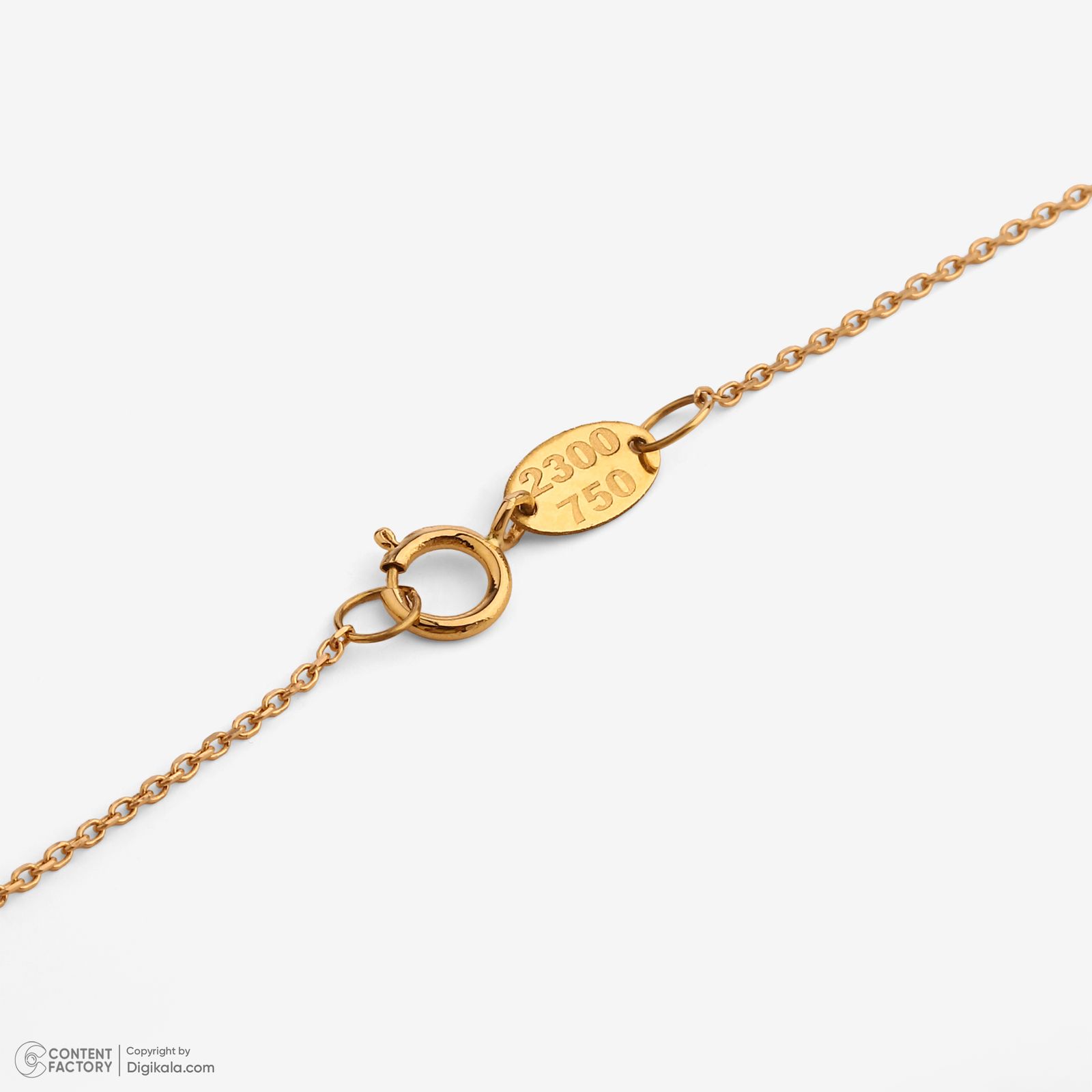 گردنبند طلا 18 عیار زنانه با طرح حلقه‌ای (فلامینگو) روبی آرت گالری مدل 238035 -  - 5