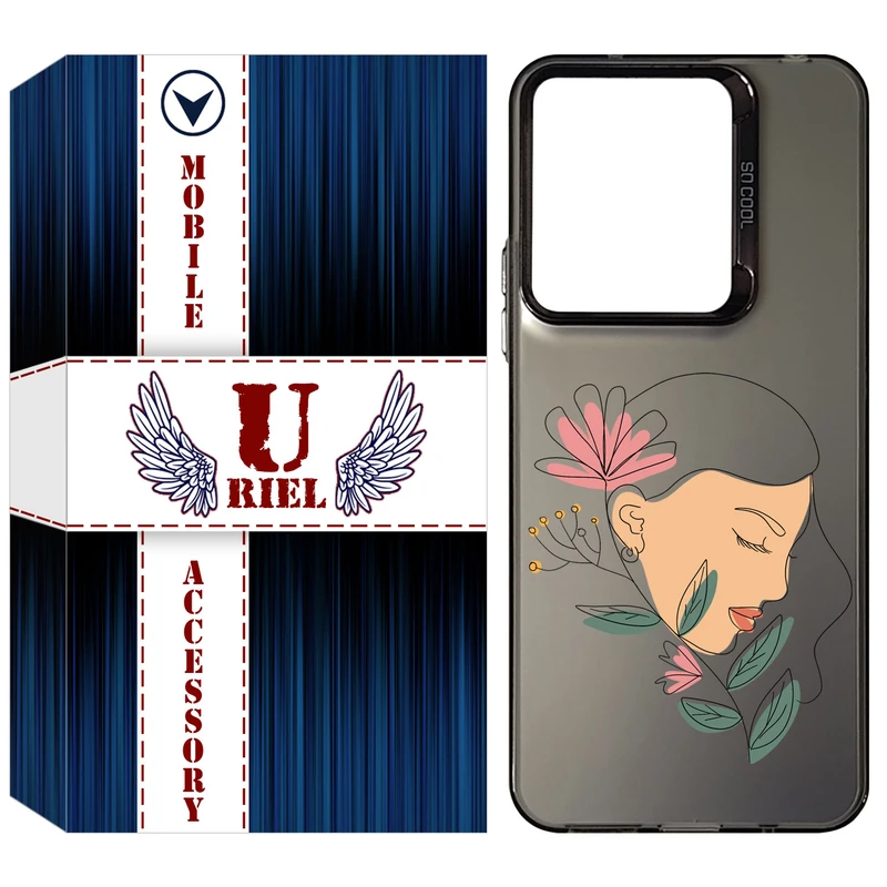 کاور یوریل مدل قاب SCL کد 53 طرح صورت زن مناسب برای گوشی موبایل شیائومی Redmi 13 4G / Redmi 13 5G