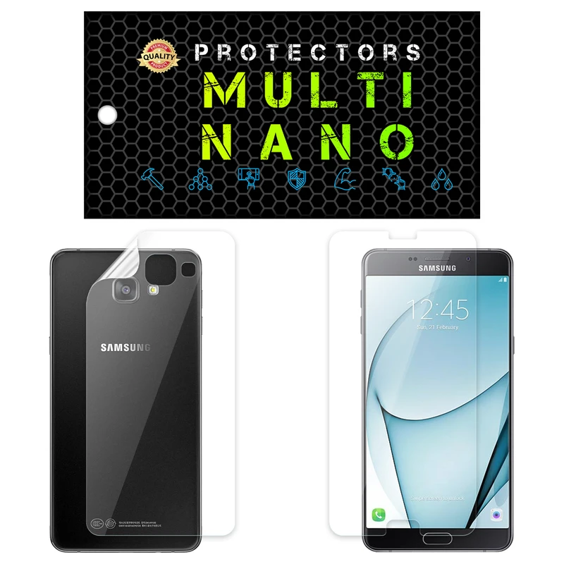 محافظ صفحه نمایش مولتی نانو مدل X-SFT مناسب برای گوشی موبایل سامسونگ Galaxy A9 2016 به همراه محافظ پشت گوشی