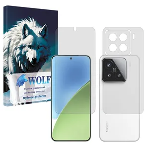 Wolf Tough model Matte screen protector suitable for Xiaomi 15 mobile phone along with the back protector