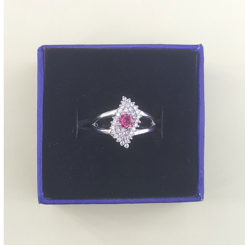 انگشتر نقره زنانه مدل یاقوت جواهری طرح چشم کد VGIS006