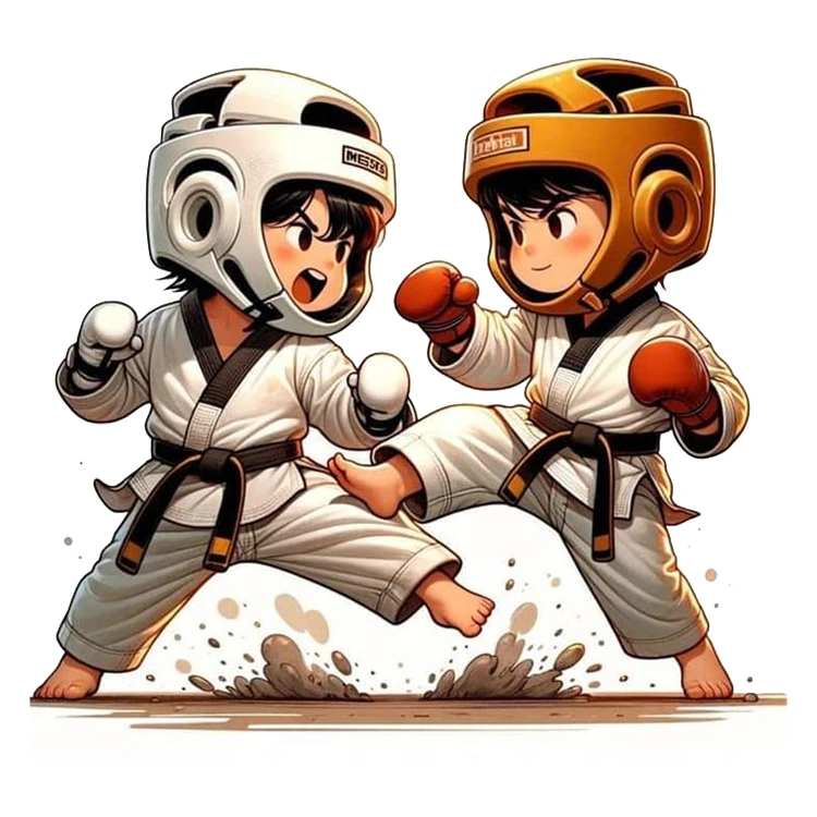 استیکر پارچه و لباس پاد آفرین مدل کاراته کد 3210